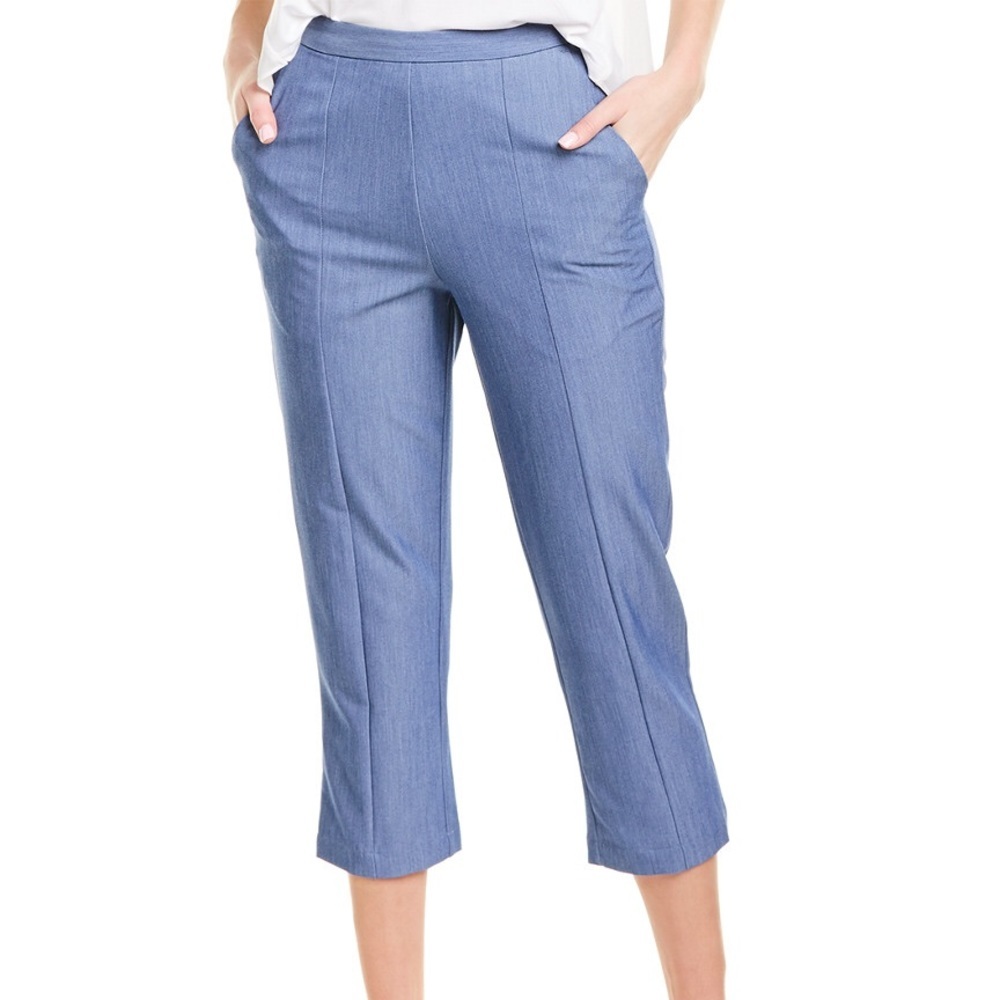 BcbgMaxazria Dark Chambray Ankle Crop pants